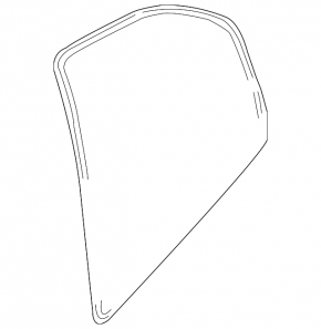 Rear right door seal for Mitsubishi Galant 04-12