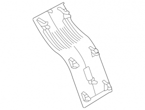 Front lower center console trim for Volkswagen ID.4 21-22, black