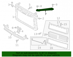 Right eyelash TV strip for VW Jetta 25-26