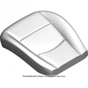 Chevrolet Volt 11-15 passenger seat without airbag, beige leather