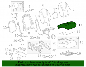 Chevrolet Volt 11-15 passenger seat leather black, mechanical, shot