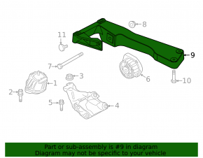 Gearbox bracket BMW F30 12-18 awd