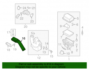 Air intake Hyundai Elantra AD 17-20 1.4 2.0