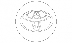 Center cap for Toyota Prius 50 Prime 17-22 disk