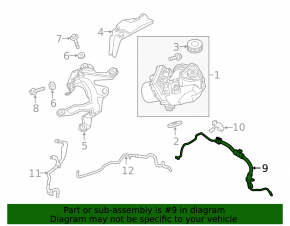 High pressure hose power steering Nissan Maxima A36 16-23