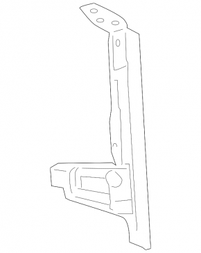 Hood lock strip for Toyota Land Cruiser 2008-2015 pre-restyling