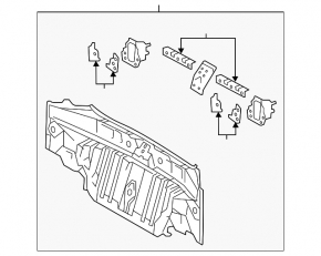 Toyota Avalon 13-18 rear panel