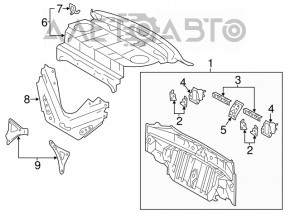 Toyota Avalon 13-18 rear panel