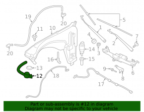 BMW X3 F25 11-17 Windscreen Washer Reservoir Neck Without Cap