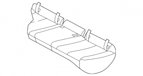 Rear seats, row 2, Subaru Outback 10-12