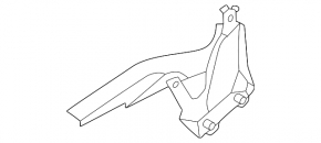 Right hood hinge Nissan Kicks 25-26