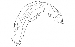Rear right mudguard Toyota Sienna 11-20