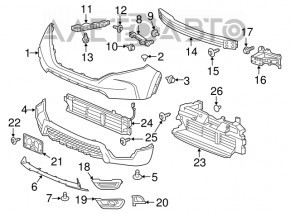Left fog light plug Honda CRV 17-19