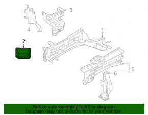 Front left side member bracket for Nissan Ariya 23-25