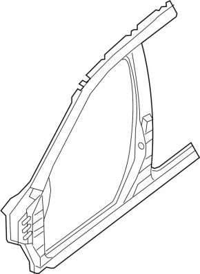 Body pillar center left Infiniti JX35 QX60 13-