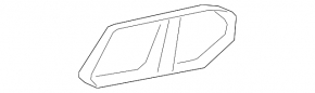 Rear bumper lip trim left Audi Q5 80A 18-20 S-Line