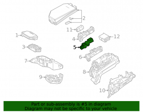 Lexus UX250h left underhood fuse box 19-24