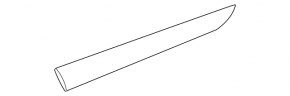 Rear right door panel trim molding for Honda Accord 18-22, wood grain, with chrome