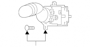 Left steering column switch Toyota Rav4 19- without fog lights