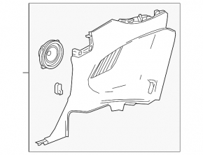 Rear left side panel of a 1920 Chevrolet Camaro coupe