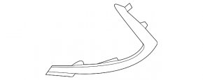 Front bumper molding left Hyundai Sonata 20- SE chrome