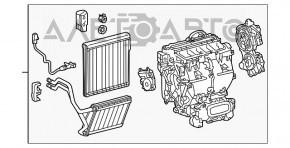 Bare air conditioner housing, left side of Lexus RX350 RX450h 10-15