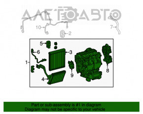 Heater assembly for Lexus RX350 10-15