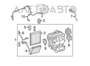 Heater assembly for Lexus RX350 10-15