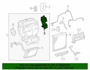 Heater motor Servo sub-assy, damperfor mode Toyota Camry v40