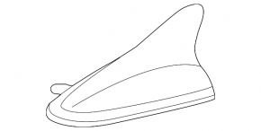 Kia K5 21-24 black fin antenna without navigation, under the sunroof