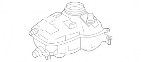 Right cooling pipe for Mercedes X247 GLB 20-26 M260