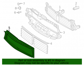 Upper radiator duct Mercedes H247 GLA 20-23 M260