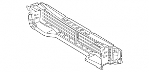 Radiator deflector blinds Mazda 3 14-16 BM prerest assembled