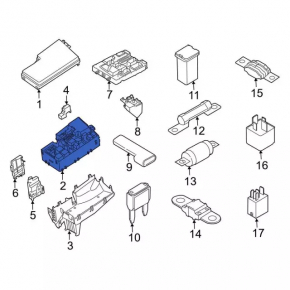 Underhood fuse box Ford C-max MK2 13-18