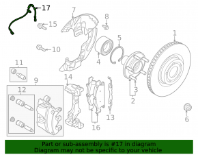 Front Right Brake Hose Ford Escape MK4 20-