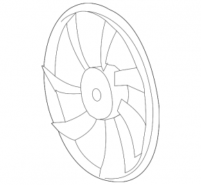 Right Cooling Fan Impeller for Lexus LS460 LS600h 07-17 7 Blades