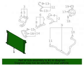 Radiator cooling water Mini Cooper Countryman R60 10-16 1.6 LUZAR