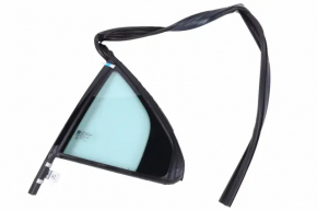 Door glass triangle rear right Cadillac CTS 14 - complete with glass seal, guide deformed