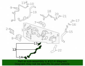 Hyundai Santa Fe 24-26 Turbo Oil Drain Pipe