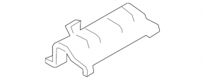 Fastening of the door sill trim rear right inner Volvo XC90 16-22