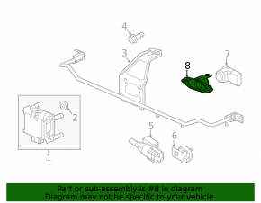 Right front bumper parking sensor bracket for Honda CRV 20-22