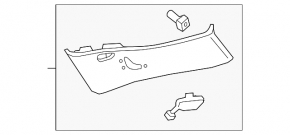 Rear pillar trim right Chevrolet Bolt EUV 22-23 black