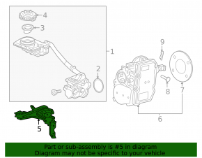 Bracket of the brake master cylinder reservoir Honda CRV 17-19