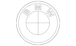 BMW 2 G42 22-25th Anniversary Hood Badge Emblem