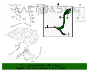 Dodge Journey 11- Fuel Filler Neck