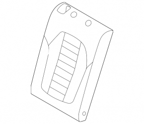 Rear seat backrest, 2nd row, right, BMW X5 G05 19-22, for 2 rows, black leather, needs cleaning, dents