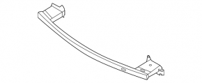 Lower front bumper reinforcement for Nissan Rogue 21-26 US built