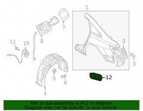 Ventilation shield left VW Jetta 19-