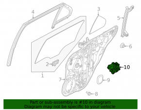 Rear left window lift motor Kia Niro 23-