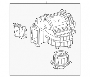 Heater assembly Toyota Highlander 11-13 hybrid